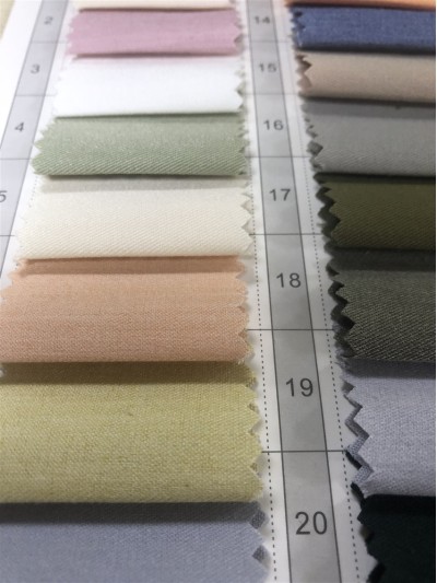 GZ-THY TR斜紋 成份：65%人棉 32%滌綸 3%氨綸 克重：170g 側面照